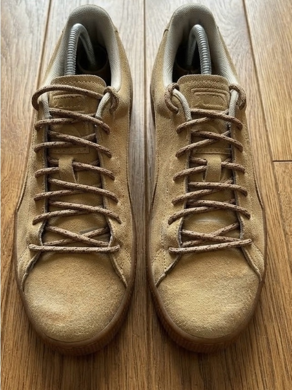 PUMA Basket Classic Suede Tan Gum Sole Sneakers Men's Size 10